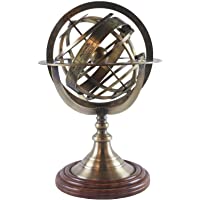 Los mejores  - Middle-England 28cm Esfera Armilar Globo 19cm Latón Antiguo Náutico Tierra Zodiaco Horóscopo Constelaciones
